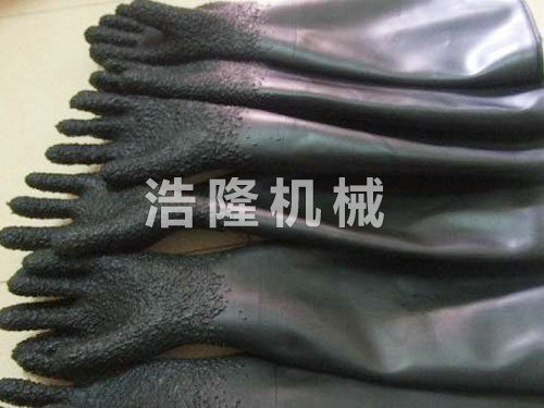 顆粒、光面噴砂手套